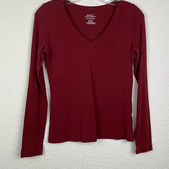 Banana Republic Longsleeve timeless tee T-shirt Size XXS - Picture 2 of 8